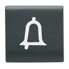 GEWISS - GEWGW12544 TASTO INTERCAMBIABILE - 22X22mm - CAMPANELLO - NERO SATINATO - CHORUSMART