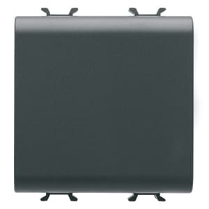 GEWISS - GEWGW12198 COPRIFORO - 2 MODULI - NERO SATINATO - CHORUSMART