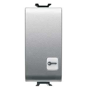 GEWISS - GEWGW14152 PULSANTE 1M 1P NA 16A CHIAVE TITANIO