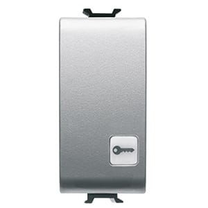 GEWISS - GEWGW14152 PULSANTE 1M 1P NA 16A CHIAVE TITANIO