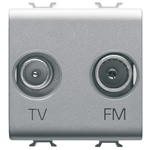 GEWISS - GEWGW14381 PRESA TV+FM 2M TITANIO