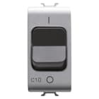 GEWISS - GEWGW14462 INTERRUTTORE AUTOMATICO MAGNETOTERMICO - CURVA C - 1P 10A 230Vac - 1 MODULO - TITANIO - CHORUSMART