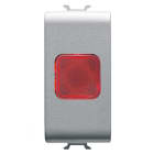GEWISS - GEWGW14623 SPIA DI SEGNALAZIONE SINGOLA - ROSSO - 1 MODULO - TITANIO - CHORUSMART
