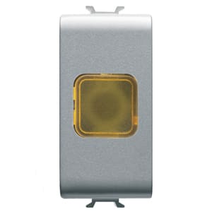 GEWISS - GEWGW14624 SPIA DI SEGNALAZIONE SINGOLA - AMBRA - 1 MODULO - TITANIO - CHORUSMART