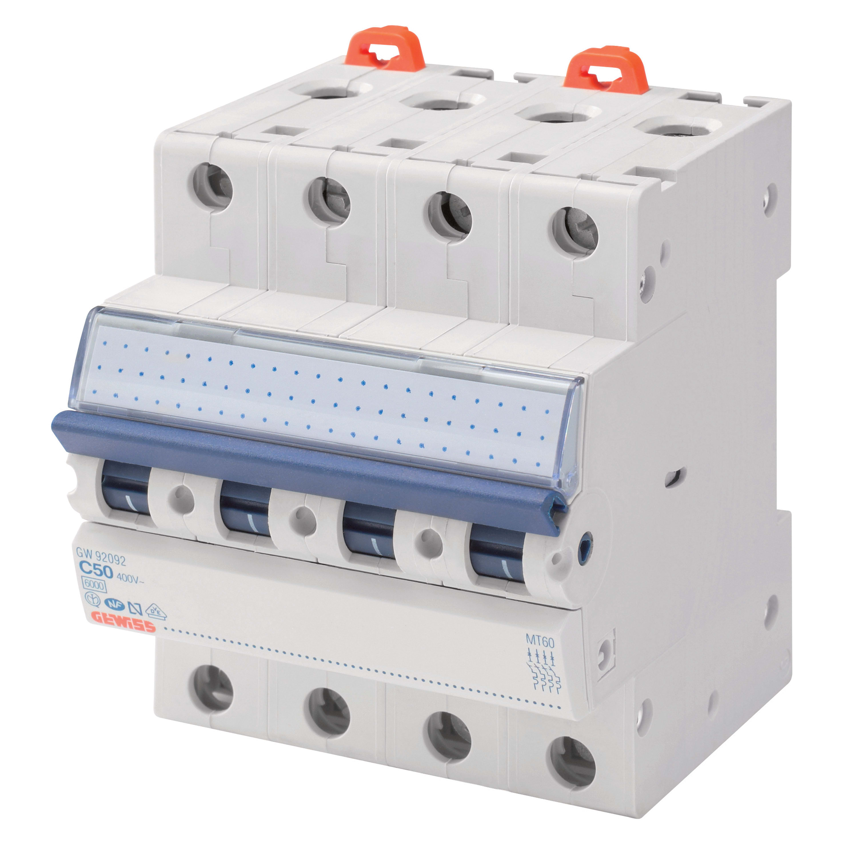 GEWISS - GEWGW92082 INT.MAGNETOTERMICO 4P C2 6KA 4M
