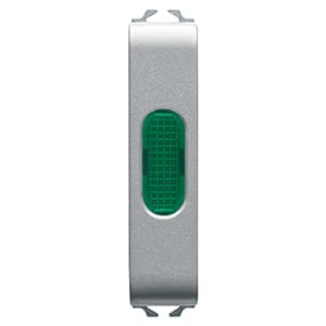GEWISS - GEWGW14642 SPIA DI SEGNALAZIONE VERDE 1/2M TITANIO