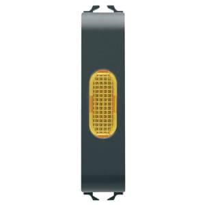 GEWISS - GEWGW12644 SPIA DI SEGNALAZIONE AMBRA 1/2M NERO