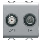 GEWISS - GEWGW14383 PRESA TV+SAT 2M TITANIO