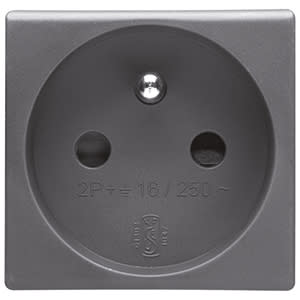 GEWISS - GEWGW21207 PRESA 2P+T 16A ST.FRANCESE SCH.SY/BK