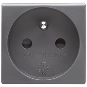 GEWISS - GEWGW21207 PRESA 2P+T 16A ST.FRANCESE SCH.SY/BK