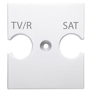 GEWISS - GEWGW10387 SUPPORTO UNIVERSALE - PRESE COMBINATE TV/R-SAT - BIANCO LUCIDO - CHORUSMART