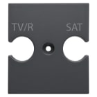 GEWISS - GEWGW12387 SUPPORTO PRESE COMBINATE TV-R-SAT CH/BK