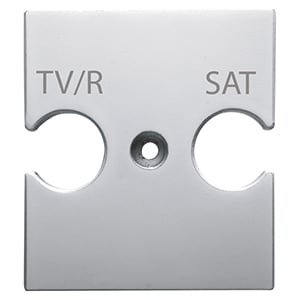 GEWISS - GEWGW14387 SUPPORTO UNIVERSALE - PRESE COMBINATE TV/R-SAT - TITANIO - CHORUSMART