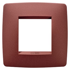 GEWISS - GEWGW16122VR PLACCA ONE INT.2P RUBINO