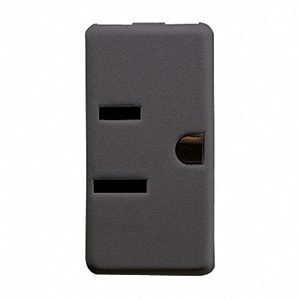 GEWISS - GEWGW21214 PRESA 2P+T 15A 125V ST.USA SY/BK