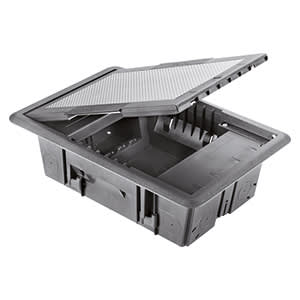 GEWISS - GEWGW24611 TORRETTA A SCOMPARSA 10P COPERCHIO INOX