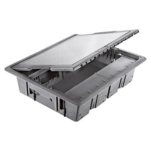 GEWISS - GEWGW24612 TORRETTA A SCOMPARSA 20P COPERCHIO INOX