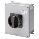 GEWISS - GEWGW70460 INTERRUTTORE SEZIONATORE ROTATIVO - DA PARETE - COMANDO - ATEX - CASSETTA IN ALLUMINIO - MANOPOLA NERA - 4P 100A - IP65