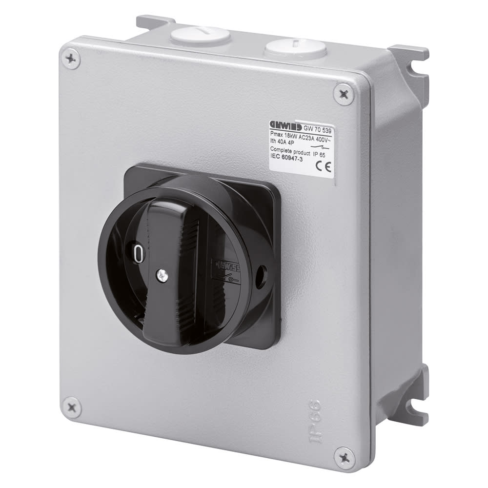 GEWISS - GEWGW70459 INTERRUTTORE ROT.ST.3P 100A M.NERA ATEX