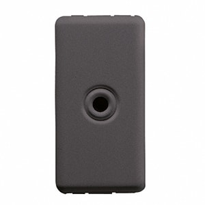 GEWISS - GEWGW21058 COPRIFORO 1 MODULO USCITA CAVO SY/BK