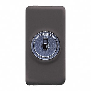 GEWISS - GEWGW21008 DEVIATORE 1P 10AX CON CHIAVE SY/BK