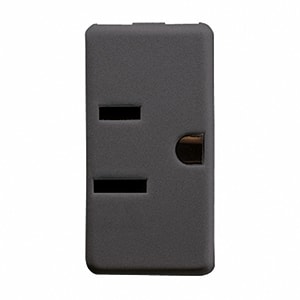 GEWISS - GEWGW21216 PRESA 2P+T 15A 250V ST.USA SY/BK