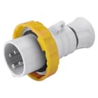 GEWISS - GEWGW60024H SPINA MOBILE DIRITTA HP - IP66/IP67/IP68/IP69 - 3P+T 16A 100-130V 50/60HZ - GIALLO - 4H - CABLAGGIO A VITE