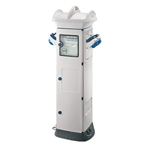 GEWISS - GEWGW68856W QMC63C - CABLATO - PER CAMPEGGI - BIFACCIALE - 4 PRESE 2P+T 16A COMBIBLOC - IP55 - BIANCO