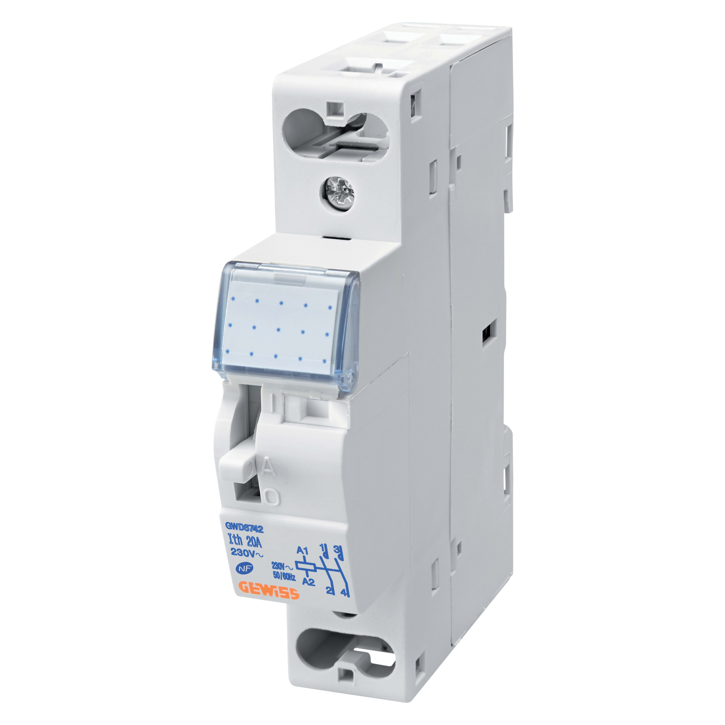 GEWISS - GEWGWD6744 CONTATTORE G/N 20A 1NA+1NC 230V 1M
