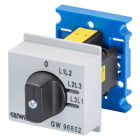 GEWISS - GEWGW96852 COMMUTATORE VOLTMETRICO - 4 POSIZIONI FASE-FASE 16A 690V - 3 MODULI