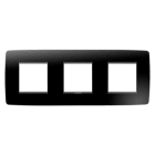 GEWISS - GEWGW16126TN PLACCA ONE INT.2+2+2M O.NERO TONER