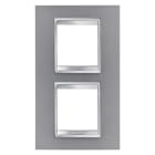 GEWISS - GEWGW16224VT PLACCA LUX INT.2+2M V.71 TITANIO