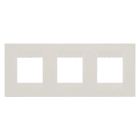 GEWISS - GEWGW16426TI PLACCA GEO INTERNATIONAL - IN TECNOPOLIMERO - 2+2+2 POSTI ORIZZONTALE - AVORIO - CHORUSMART