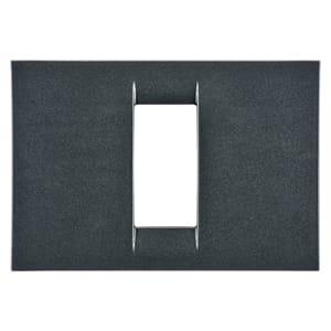 GEWISS - GEWGW22291 PLACCA VIRNA - IN TECNOPOLIMERO FINITURA LUCIDA - 1 POSTO - ARDESIA METALLIZZATO - SYSTEM