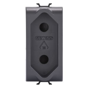 GEWISS - GEWGW12282 PRESA 1M 2P 10A STD.ISRAELIANO NERO