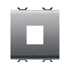 GEWISS - GEWGW14433 ADATTATORE PREDISPOSTO PER LALLOGGIAMENTO DI CONNETTORI DATI - TIPO AMP/KEYSTONE JACK - 2 MODULI - TITANIO - CHORUSMART