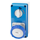 GEWISS - GEWGW66056N PR.BL IP67 C.F.3P+N+T 16A 230V 9H MT60C
