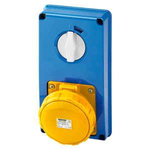 GEWISS - GEWGW67356N PR.BL IP67 S.F.2P+T 63A 110V 4H SBF