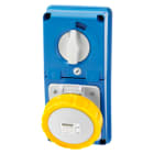 GEWISS - GEWGW66336N PR.BL IP67 S.F.3P+N+T 32A 110V 4H CBF