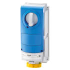 GEWISS - GEWGW66535 PRESA FISSA INTERBLOCCATA VERTICALE - SENZA FONDO - SENZA BASE PORTAFUSIBILI - IMPIEGHI GRAVOSI - 2P+T 16A 100 - 130V - 50/60HZ 4H - IP66