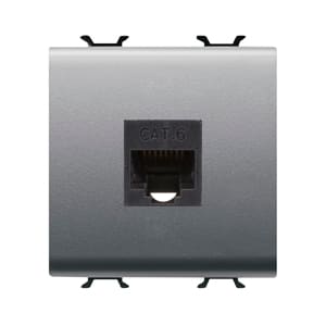 GEWISS - GEWGW14435 CONNETTORE RJ45 2M CAT.6 UTP TITANIO