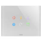 GEWISS - GEWGW16946CT PLACCA ICE TOUCH KNX - IN VETRO - 6 AREE TOUCH - TITANIO - CHORUSMART