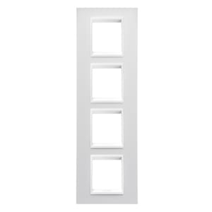 GEWISS - GEWGW16229YB PLACCA LUX INT. 2+2+2+2M V.MONOCHROME BI