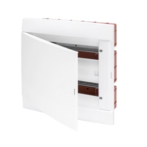 GEWISS - GEWGW40285TB CENTRALINO DA ARREDO PREDISPOSTO PER ALLOGGIAMENTO MORSETTIERA - PORTA CIECA - BIANCO - 8 MODULI