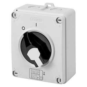 GEWISS - GEWGW70417NP INT.SEZ.HP CASS.ISO.25A 3P+N COMANDO