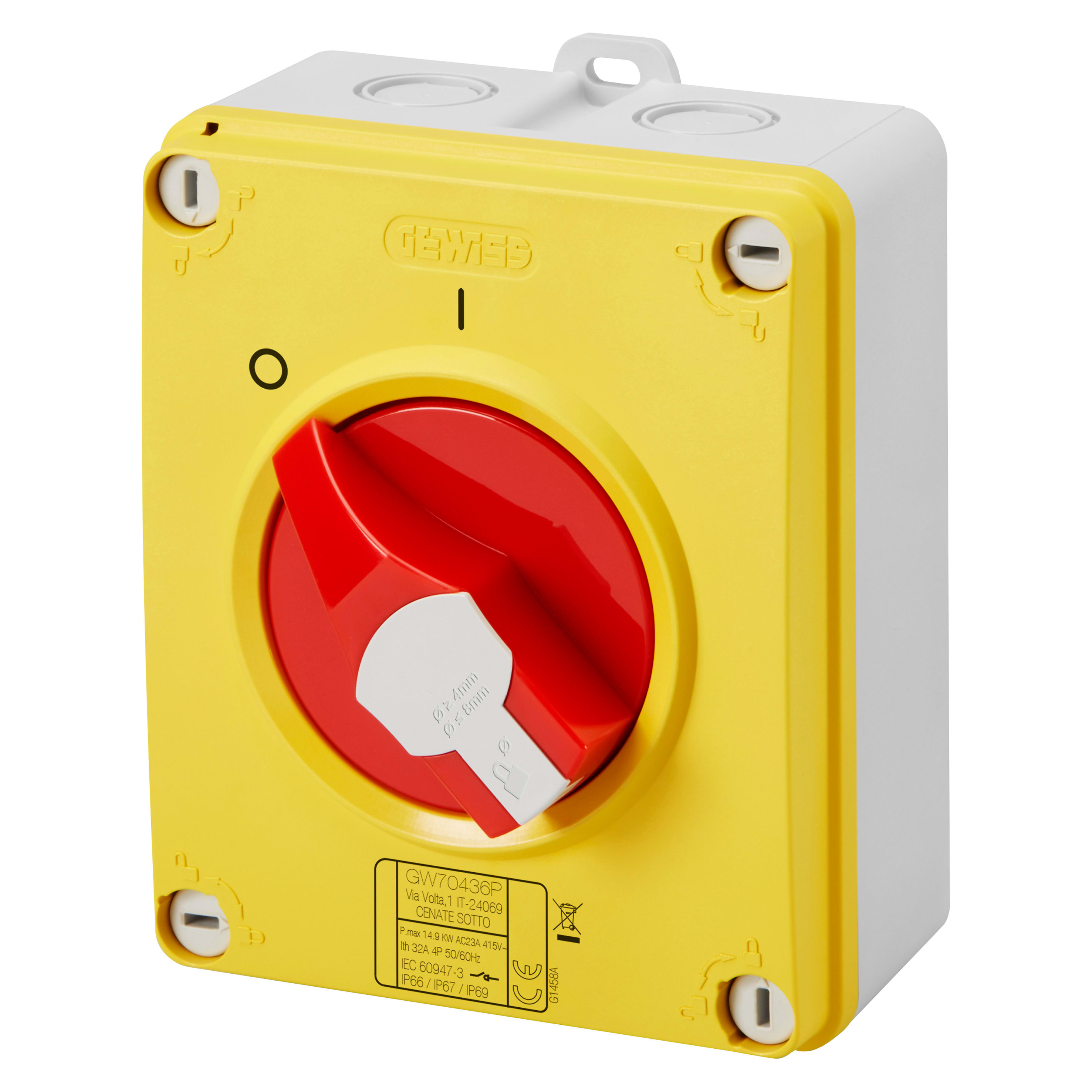 GEWISS - GEWGW70442P INT.SEZ.HP CASS.ISO.40A 3P EMERGENZA
