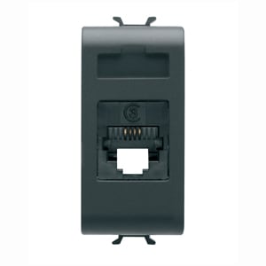 GEWISS - GEWGW12401 CONNETTORE TELEFONICO RJ11 1M NERO
