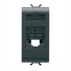 GEWISS - GEWGW12401 CONNETTORE TELEFONICO RJ11 1M NERO