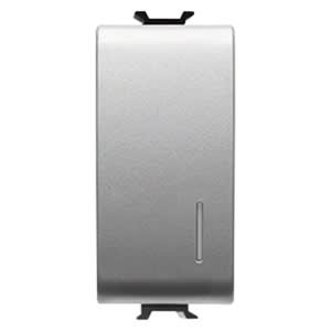 GEWISS - GEWGW14052 DEVIATORE UNIPOLARE 250V ac - 16AX ILLUMINABILE - CON DIFFUSORE - 1 MODULO - TITANIO - CHORUSMART