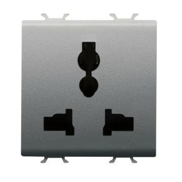 GEWISS - GEWGW14310 PRESA MULTISTANDARD TITANIO